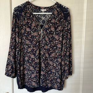 Maurices navy blouse size X-Large